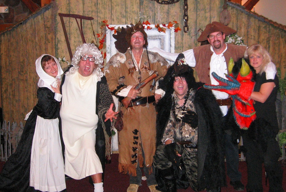 ctors performing Jersey Devil murder mystery party