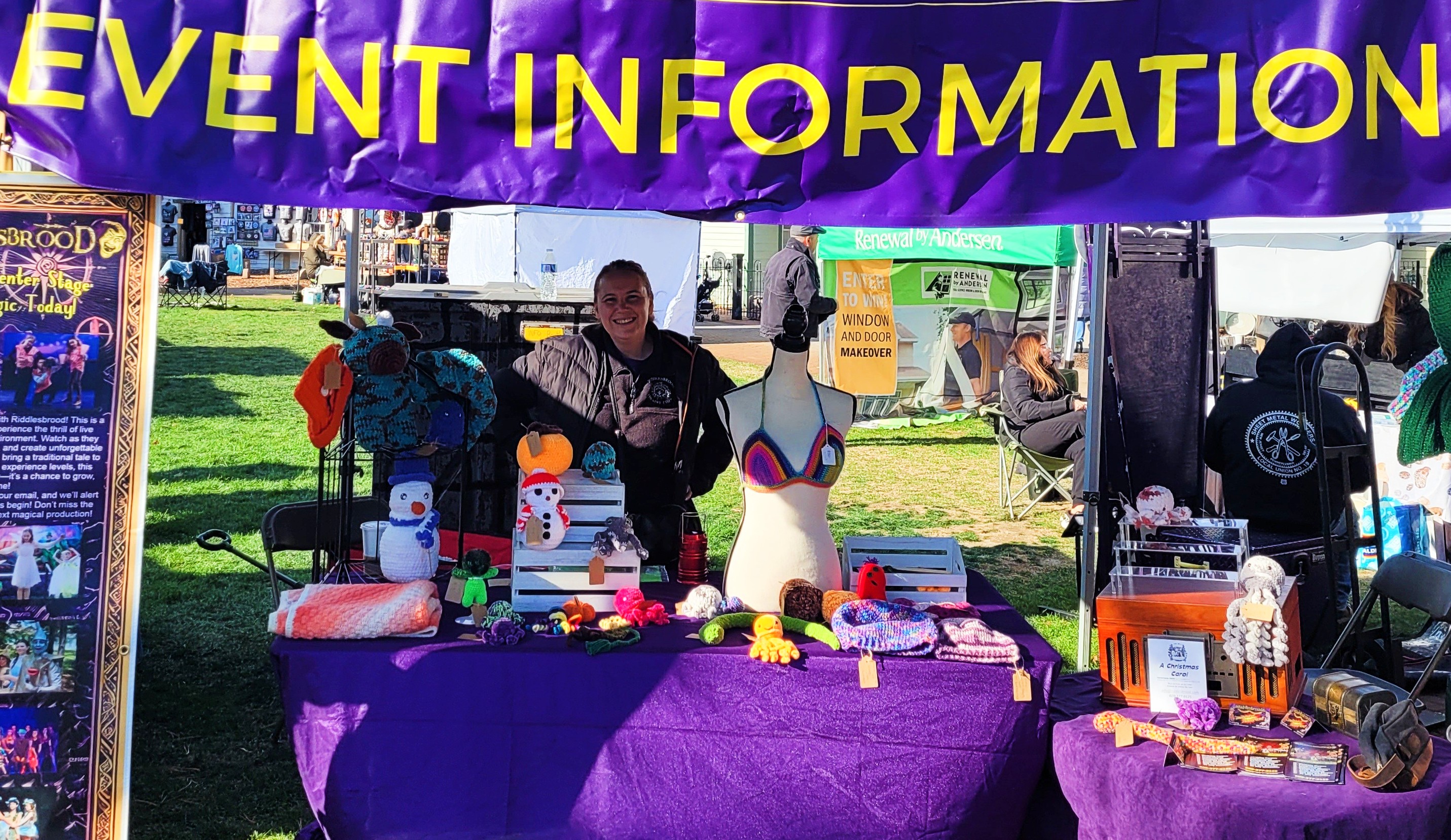 Kate ensures smooth operations while assisting vendors at a Riddlesbrood festival