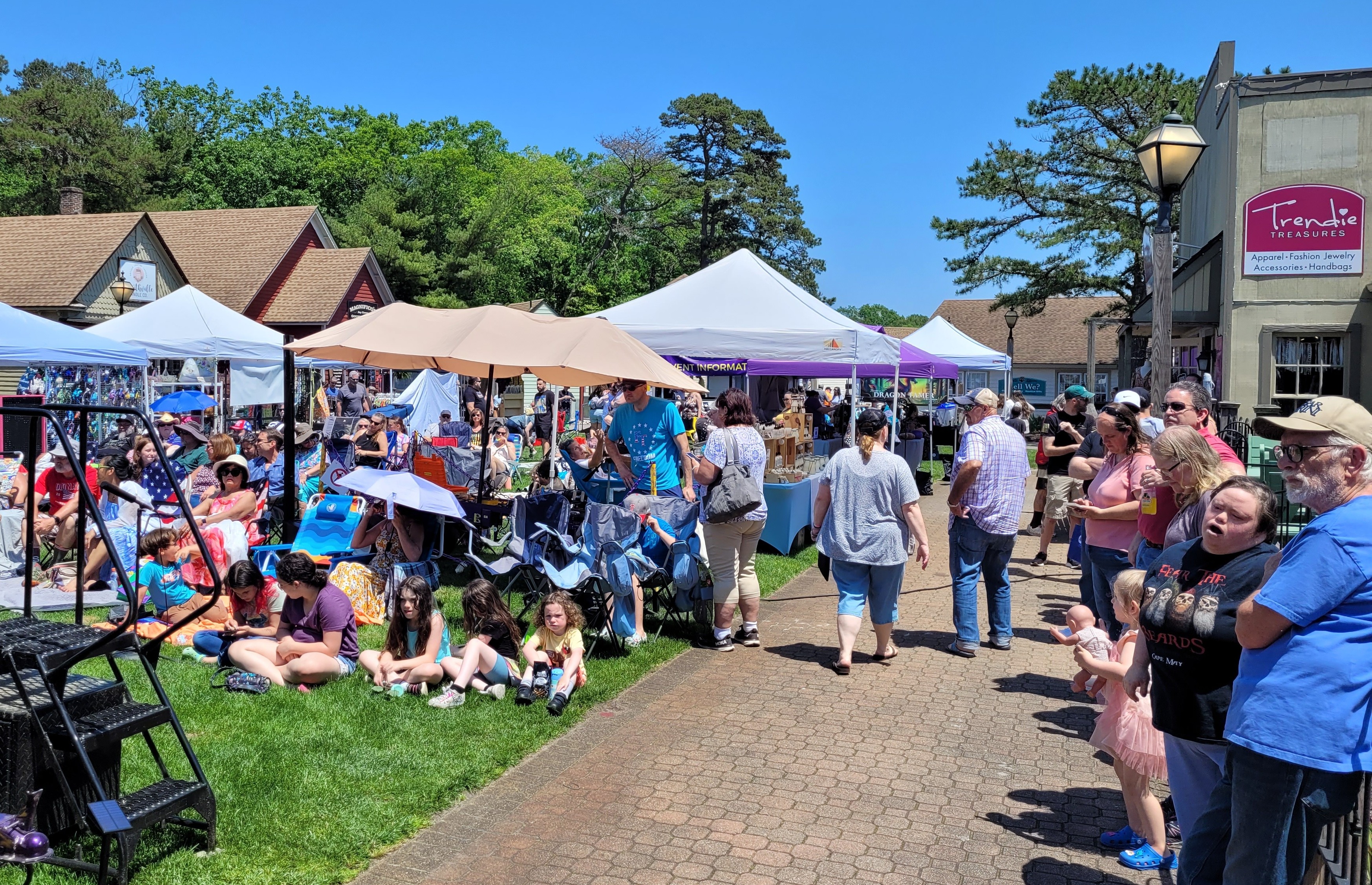 A vibrant marketplace curated by Kate Brubaker at one of Riddlesbrood’s festivals